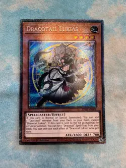 YUGIOH DRACOTAIL LUKIAS STARLIGHT RARE 1ST NEAR MINT JUSH-EN001 - Image 1