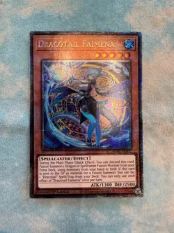 YUGIOH DRACOTAIL FAIMENA STARLIGHT RARE 1ST NEAR MINT JUSH-EN002 - Image 1