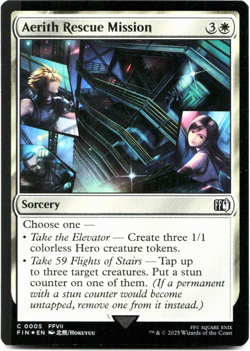 Aerith Rescue Mission (FOIL) - Universes Beyond: Final Fantasy - MTG NM/M ⚪ - Image 3