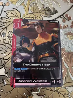 Gundam Card Game Singles GD01-113 U The Desert Tiger New Type Rising - Image 1