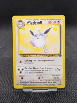 Wigglytuff 32/64 Non Holo Jungle Set Rare Pokemon Card WOTC LP EXCELLENT - Image 1