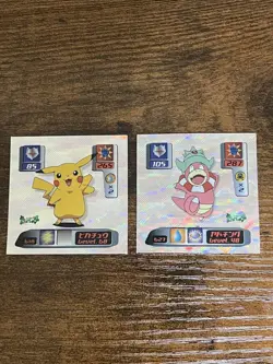 Set 61 Pikachu Pokemon Amada Hyper Sticker 2000 Vintage Nintendo Bandai Japanese - Image 5