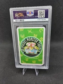 #001 Bulbasaur Ace of Diamonds 1996 Pokemon Green Deck Poker Card PSA 10 - Image 2