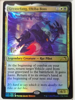 Greasefang, Okiba Boss - FOIL -Kamigawa: Neon Dynasty - Magic the Gathering MTG - Image 1