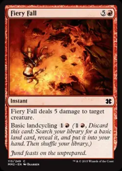Fiery Fall -Foil Light Play MTG Modern Masters 2015 - Image 1