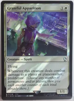 Grateful Apparition [New, Near Mint] *Surge Foil* {Final Fantasy MTG} - Image 1