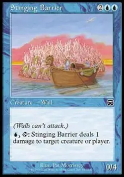 Stinging Barrier -Foil Light Play MTG Mercadian Masques - Image 1