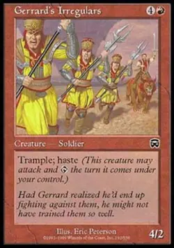 Gerrard's Irregulars -Foil Light Play MTG Mercadian Masques - Image 1