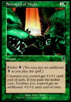Strength of Night -Foil Light Play MTG Apocalypse - Image 1