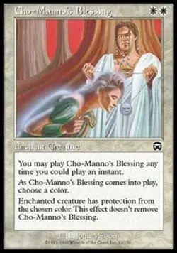 Cho-Manno's Blessing -Foil Light Play MTG Mercadian Masques - Image 1