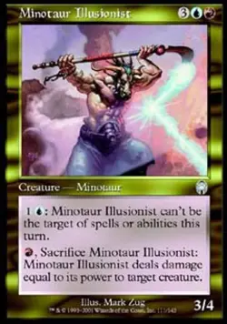 Minotaur Illusionist -Foil Light Play MTG Apocalypse - Image 1