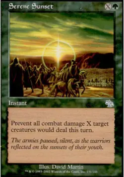 Serene Sunset -Foil Light Play MTG Judgment - Image 1