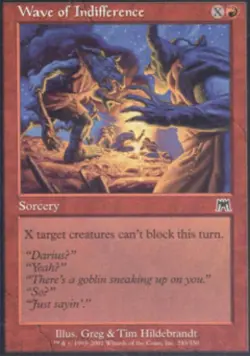 Wave of Indifference -Foil Light Play MTG Onslaught - Image 1