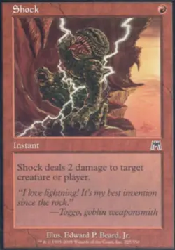 Shock -Foil Light Play MTG Onslaught - Image 1