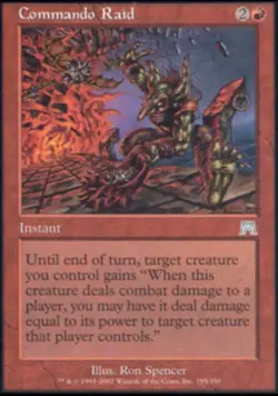 Commando Raid -Foil Light Play MTG Onslaught - Image 1