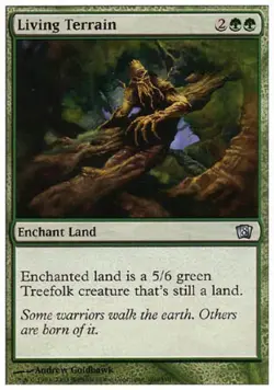 Living Terrain -Foil Light Play MTG 8th Edition - Image 1