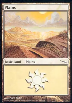 Plains (287) -Foil Light Play MTG Mirrodin - Image 1