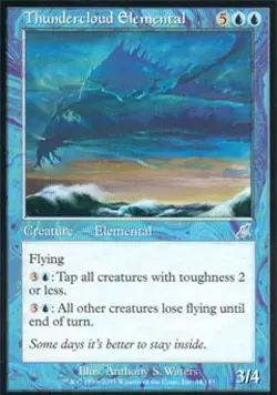 Thundercloud Elemental -Foil Light Play MTG Scourge - Image 1