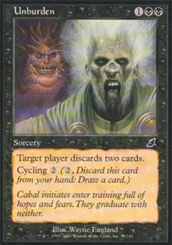 Unburden -Foil Light Play MTG Scourge - Image 1