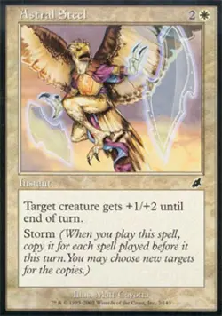 Astral Steel -Foil Light Play MTG Scourge - Image 1