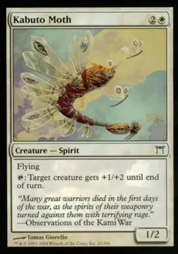 Kabuto Moth -Foil Light Play MTG Champions of Kamigawa - Image 1