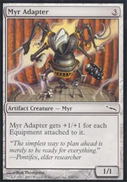 Myr Adapter -Foil Light Play MTG Mirrodin - Image 1