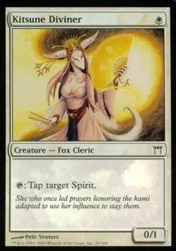 Kitsune Diviner -Foil Light Play MTG Champions of Kamigawa - Image 1