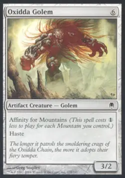 Oxidda Golem -Foil Light Play MTG Darksteel - Image 1