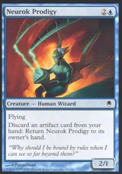 Neurok Prodigy -Foil Light Play MTG Darksteel - Image 1