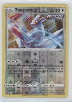 Zangoose Reverse Foil Pokemon Sword & Shield Chilling Reign #120 wq8 - Image 1