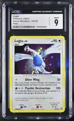 CGC 9 2007 Pokemon Lugia Secret Wonders Holo 14/132 - Image 1