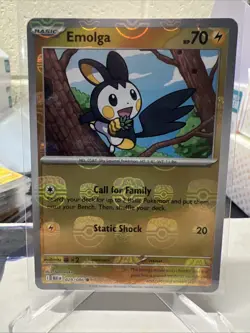 ENGLISH Emolga (Master Ball) Reverse 029/086 Black Bolt Pokemon - Image 1