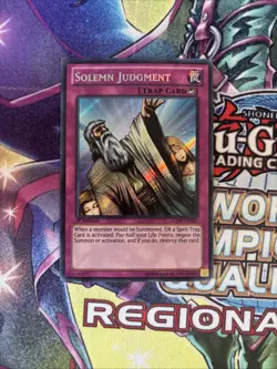 (YBL) Yugioh Solemn Judgment LCJW-EN182 Secret Rare 1st Edition LP - Image 1