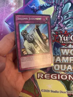 (YBL) Yugioh Solemn Judgment LCJW-EN182 Secret Rare 1st Edition LP - Image 3