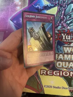 (YBL) Yugioh Solemn Judgment LCJW-EN182 Secret Rare 1st Edition LP - Image 4