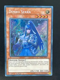 Denko Sekka BLLR-DE052 Secret Rare Deutsch NM YUGIOH - Image 1