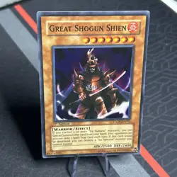 Yugioh Great Shogun Shien STON-EN013 Super Rare 1st Ed - Image 1