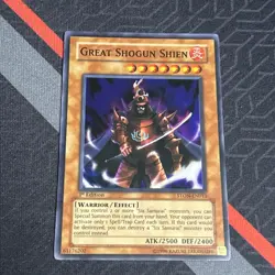 Yugioh Great Shogun Shien STON-EN013 Super Rare 1st Ed - Image 2