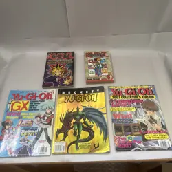 Lot Of 5 Yugioh Magazine And Book Lot 2005 Beckett book Yu-Gi-Oh Plus More! - Image 1