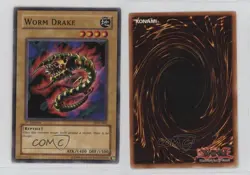 Worm Drake 1st Ed. YuGiOh Labyrinth of Nightmare #LON-004 2003 wq8 - Image 3