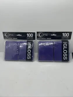200 GLOSS ECLIPSE ROYAL PURPLE #15610 DECK PROTECTOR CARD SLEEVES MTG ULTRA PRO - Image 1