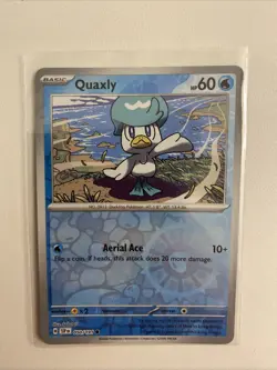 Pokemon TCG Quaxly Card 050/191 Reverse Holo Surging Sparks - Image 1