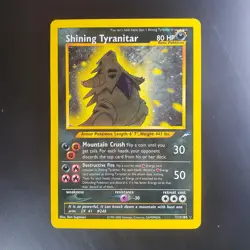 Shining Tyranitar 113/105 Holo Rare Neo Destiny LP+ WOTC Pokemon Card - Image 1