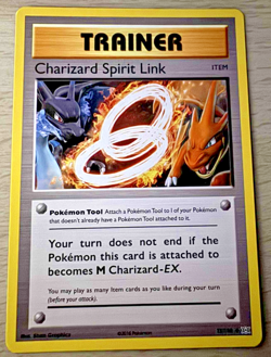 Pokemon TCG Charizard Spirit Link 75/108 XY Evolutions Trainer Card - Image 1
