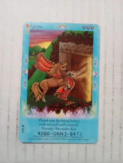 Bella Sara Treasures Epona 13/55 Waymaker Key Common Horse Trading Card 2009 - Image 1