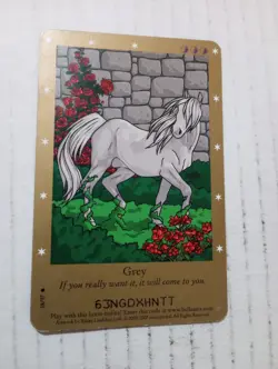 Bella Sara Second Series 2007 Grey 18/97 Common Horse Trading Card - Image 1