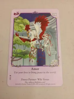 Bella Sara Bella's Ball Amor 2/55 Dance Partner Wife Venus Common Horse Card CCG - Image 1