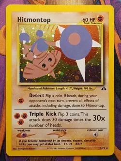 Hitmontop - 3/75 - Neo Discovery - Holo Rare - LP - Pokemon TCG Card - Image 1