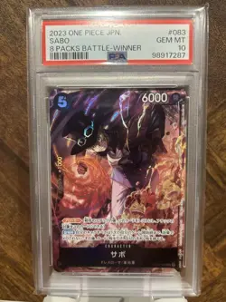 PSA10 Sabo 8-Pack Battle One Piece Card Japanese - Image 1