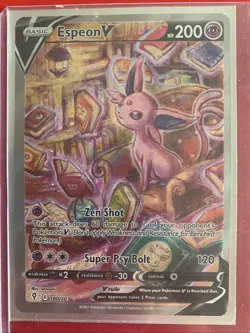 Pokemon TCG Espeon v Alt Art Evolving Skies Ultra Rare Card 064/203 NM Condition - Image 1